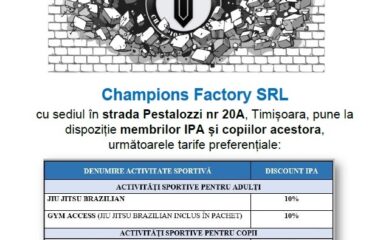 Regiunea 6 Timis Champions Factory SRL