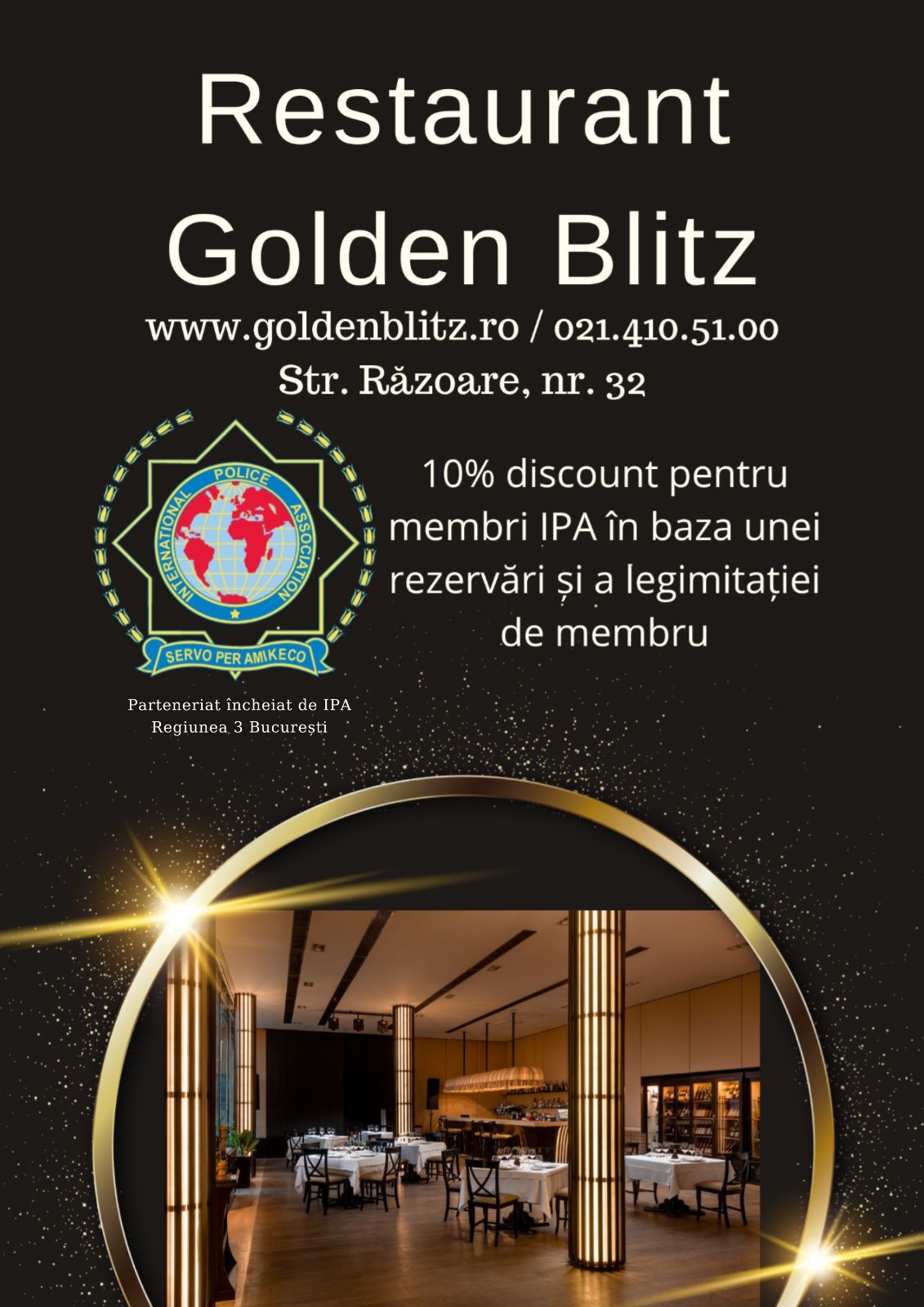 IPA Regiunea 3 Bucuresti – Restaurant Golden Blitz